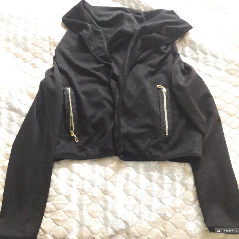 Пиджак кардиган черного цвета размер s-l