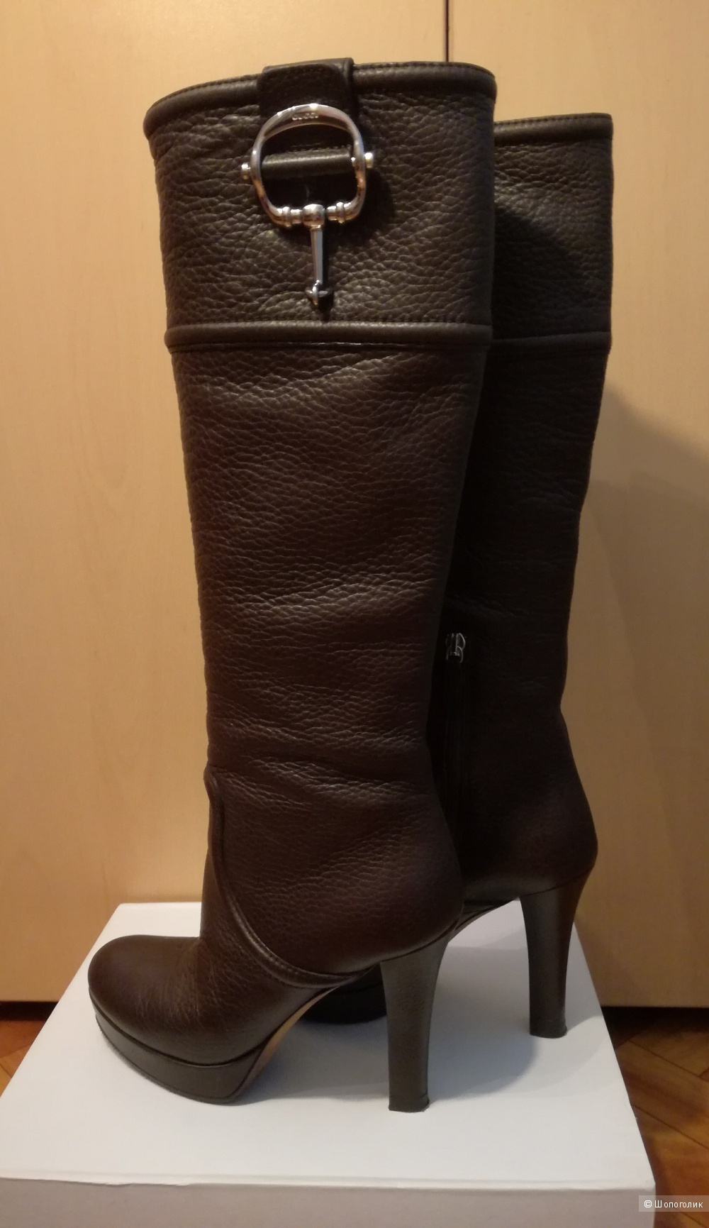 Gucci сапоги кожаные демисезонные 36,5 размер