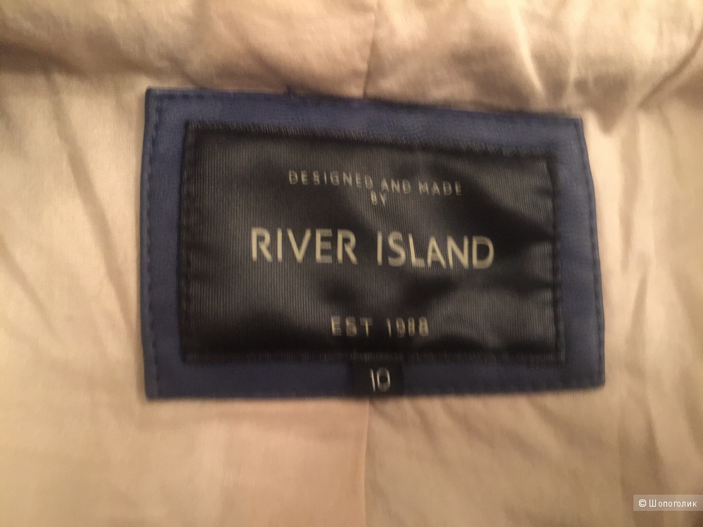 River Island, косуха, размер 36, цвет синий.