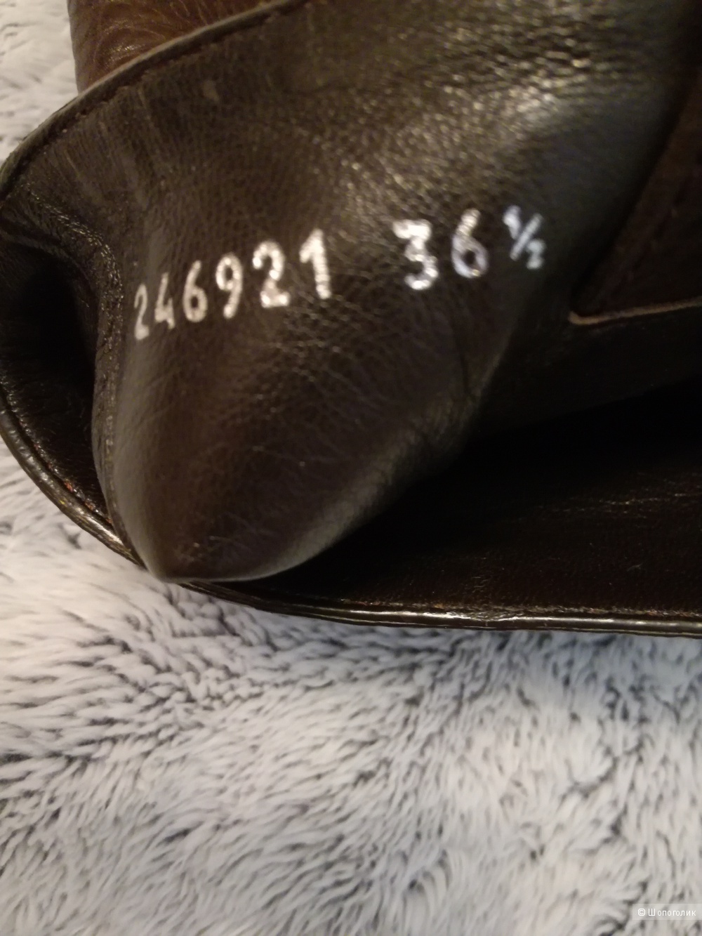 Gucci сапоги кожаные демисезонные 36,5 размер