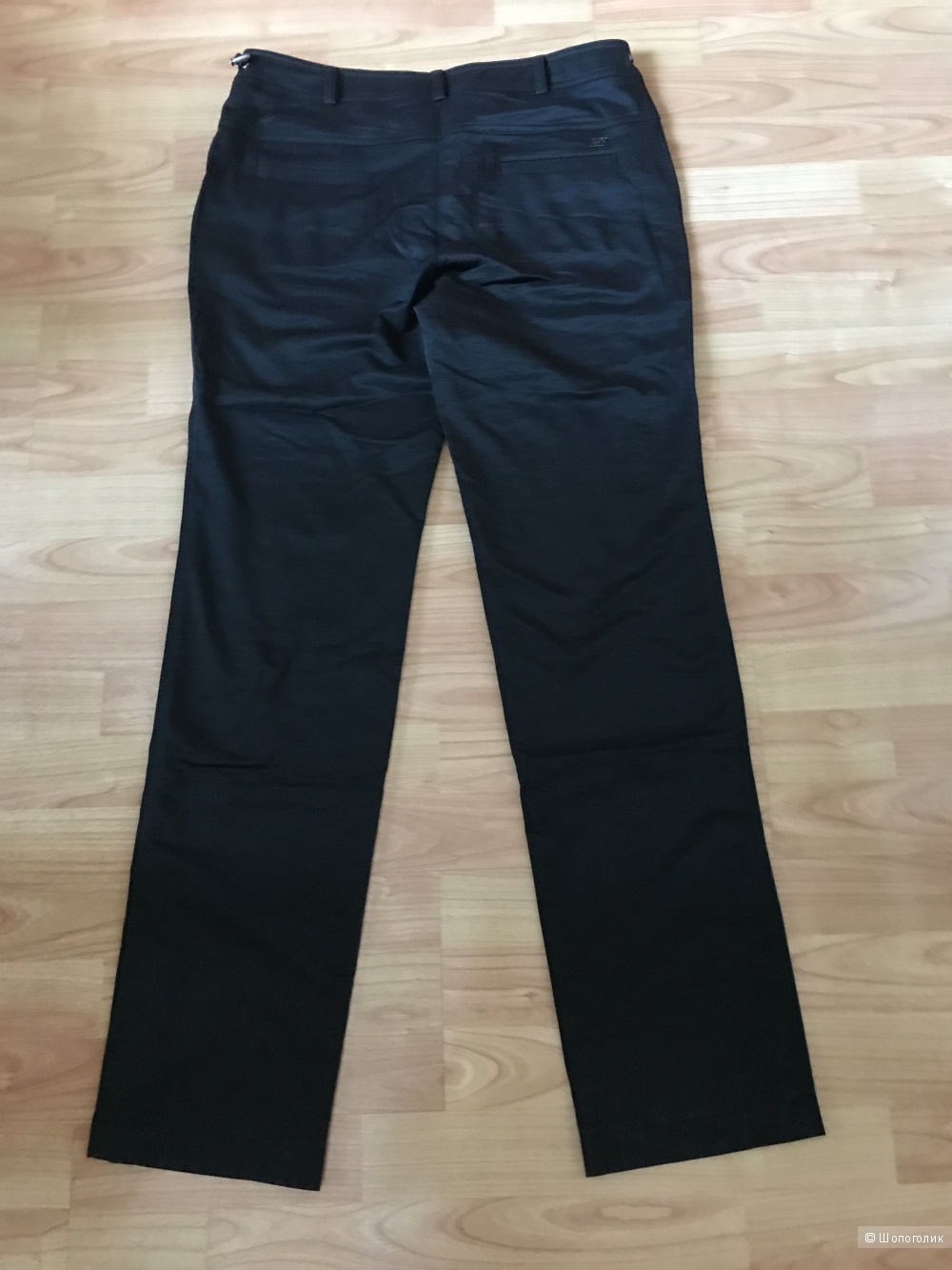 Черные новые утепленные брюки из непромокаемой ткани Mary Fine на 46-48