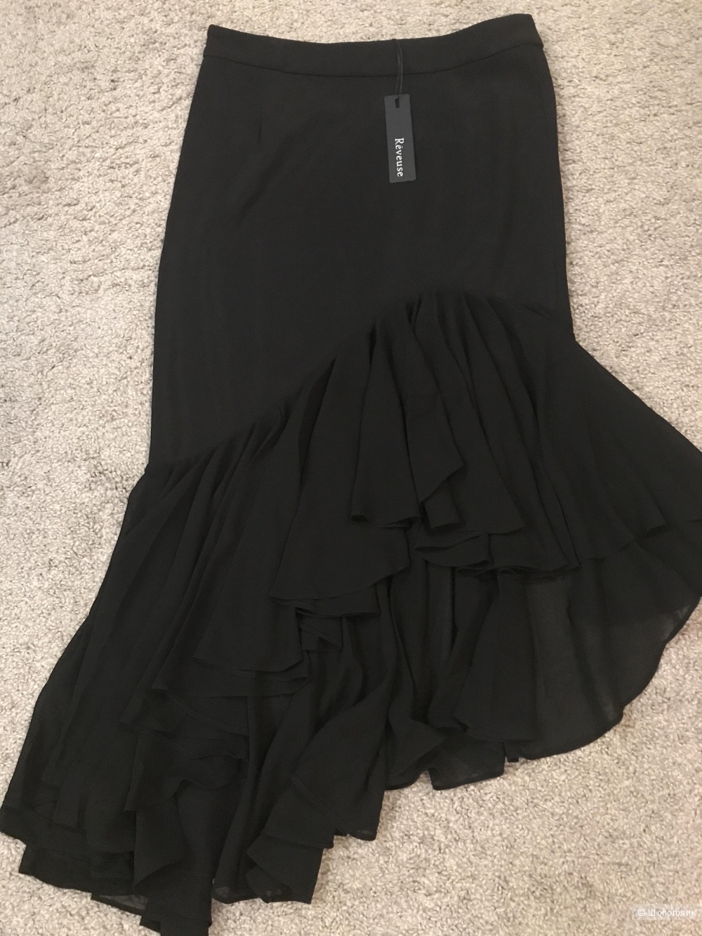 Шикарная юбка с шифоновым воланом Forever21 (Размер 46-48)