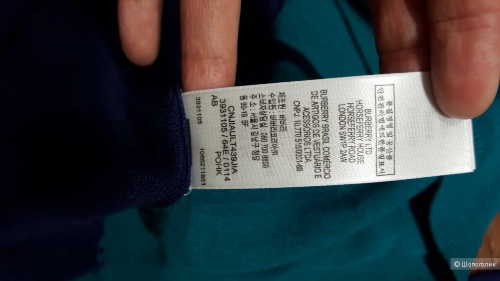Burberry красивый свитер из кашемира. Новый.Оригинал.р.44-S