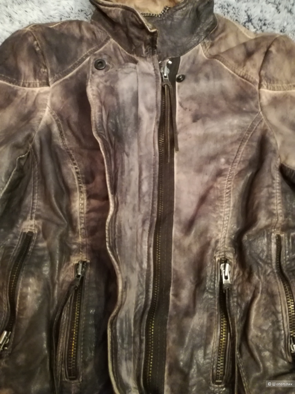 Muubaa куртка кожаная 42 размер