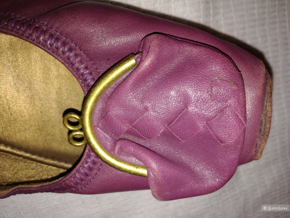 Bottega Veneta балетки кожаные 36-36,5 размер