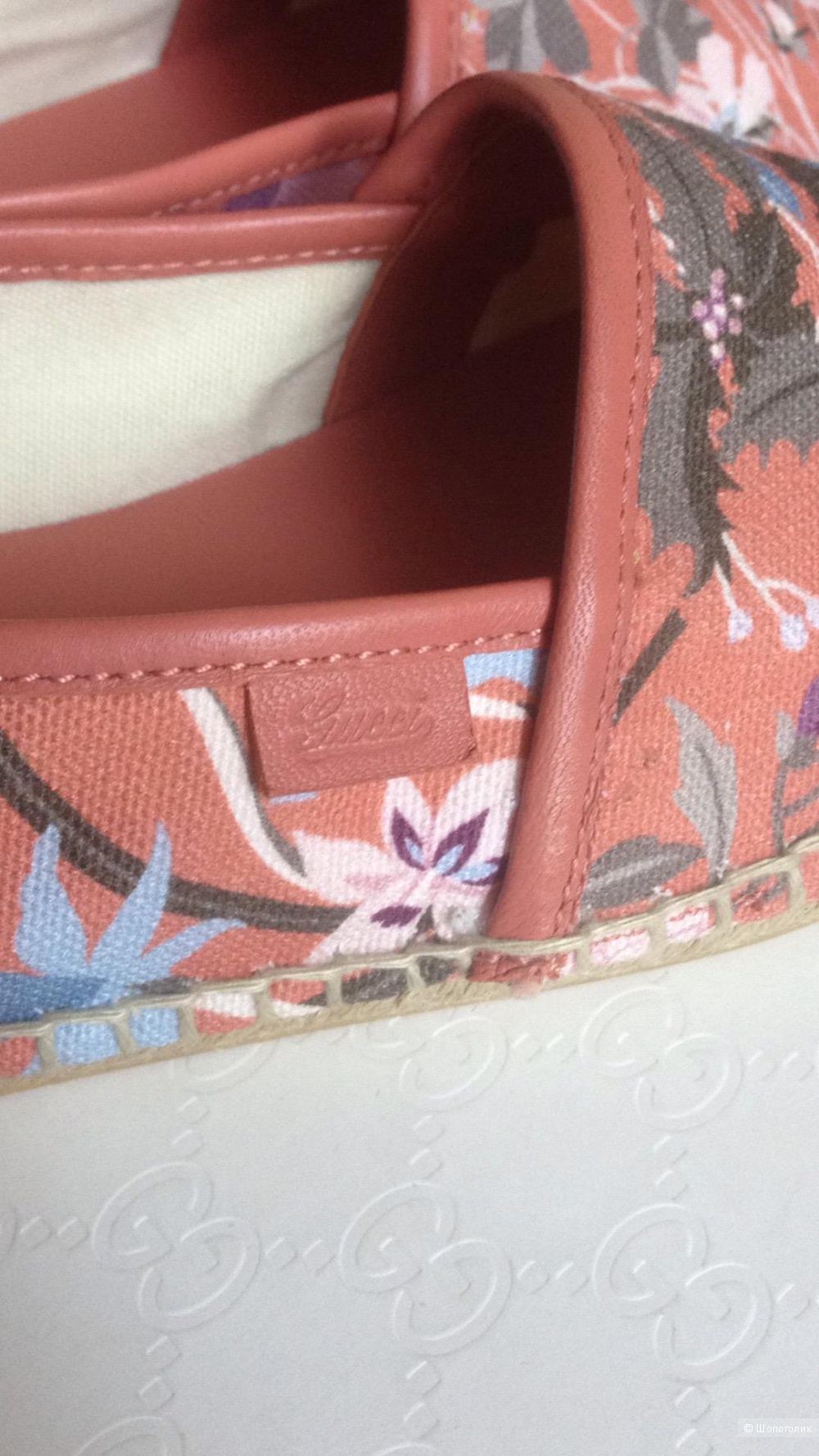 GUCCI эспадрильки для девочки "люкс" бренда р.33 Новые.Оригинал