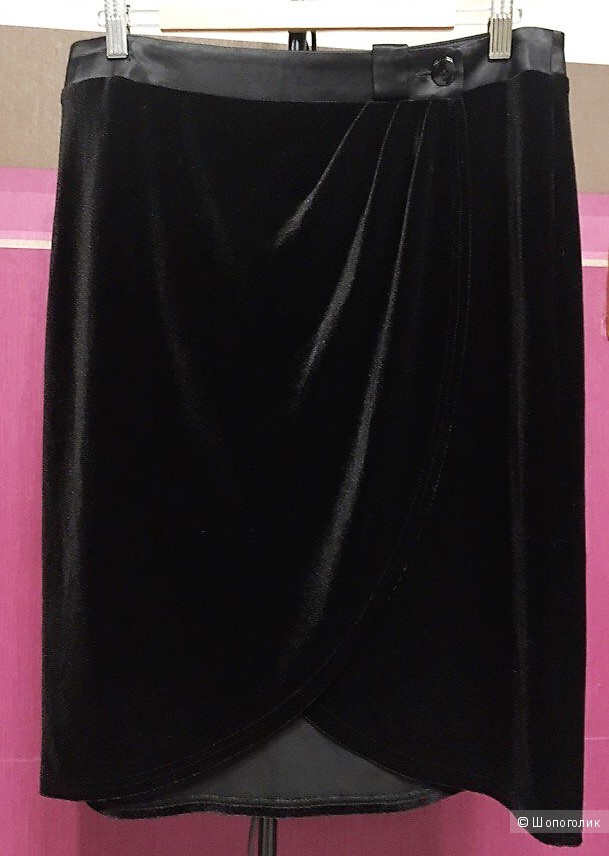 Классическая бархатная юбка-карандаш Elis размер 48-50