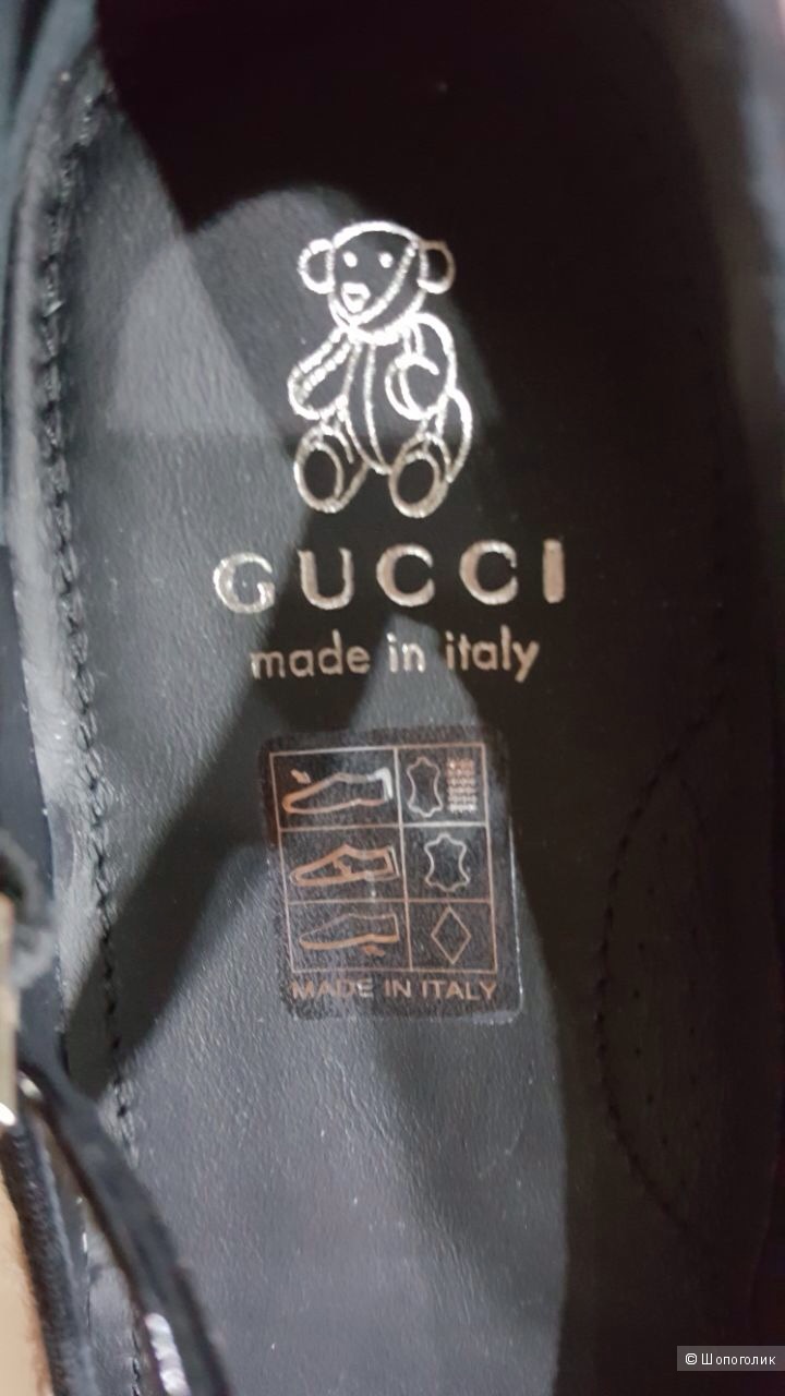 GUCCI туфельки-балетки для девочки "люкс" бренда р.33 Новые.Оригинал