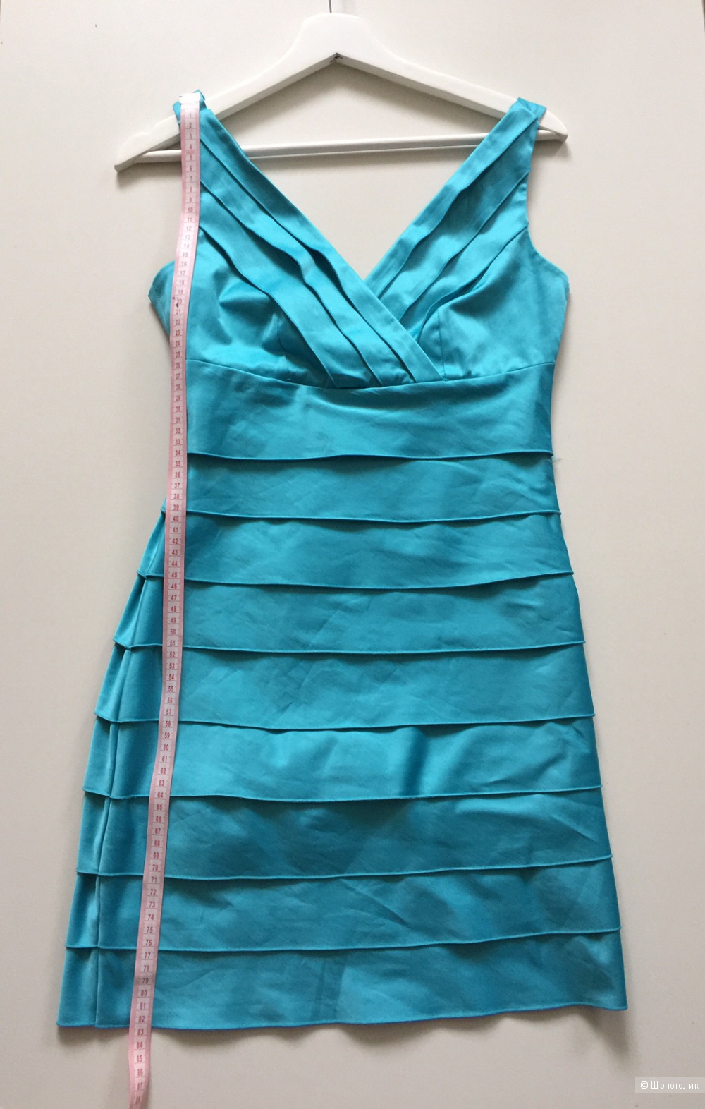 Коктельное платье голубого цвета французской марки XANAKA размер XS