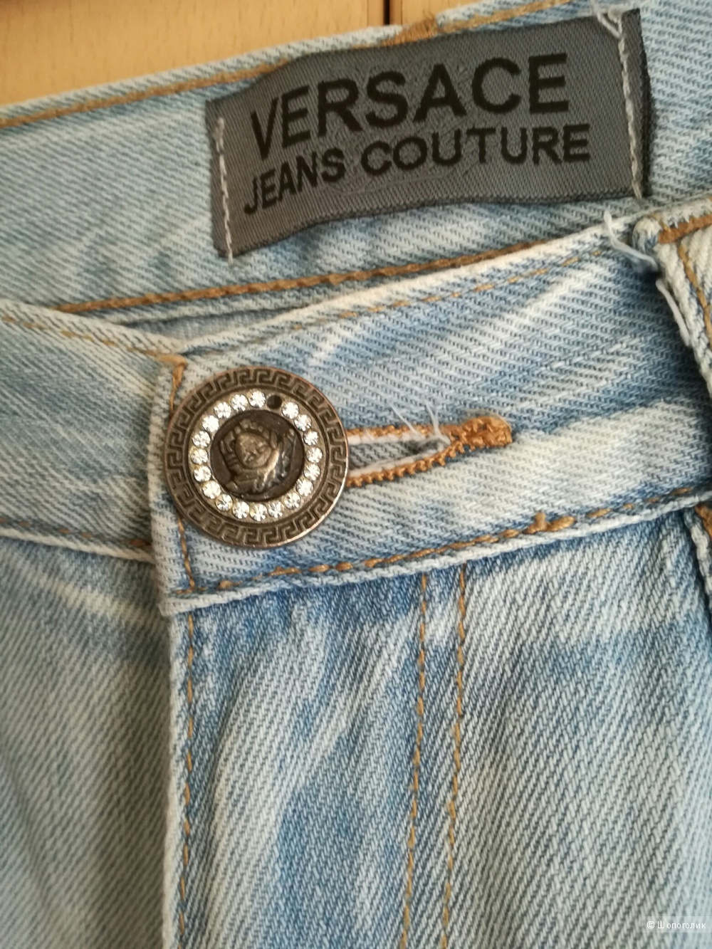 Versace jeans couture джинсы голубые 42-44 размер
