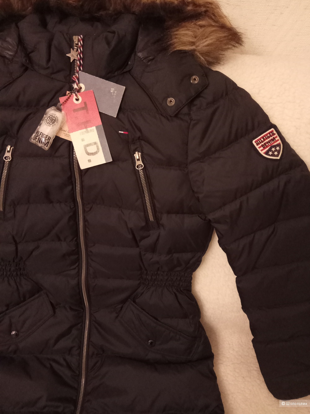 Пуховик Tommy Hilfiger, размер xs-s