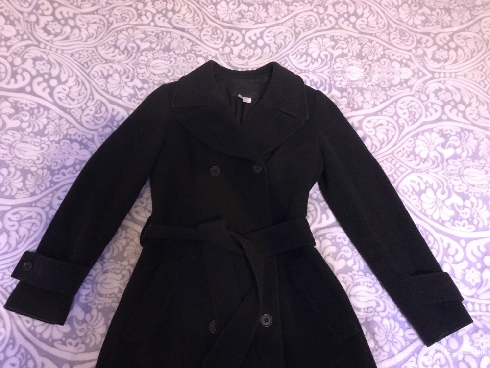 Шерстяное пальто-халат Zara