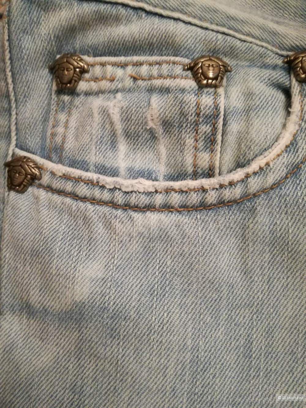 Versace jeans couture джинсы голубые 42-44 размер