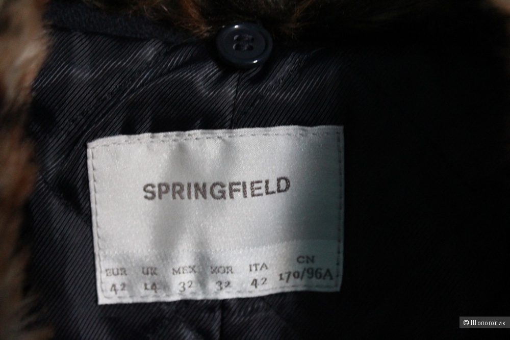 Полушерстяная утепленная куртка Springfield на 46-48