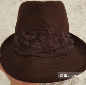 Женская фетровая шляпа Федора р.56-57