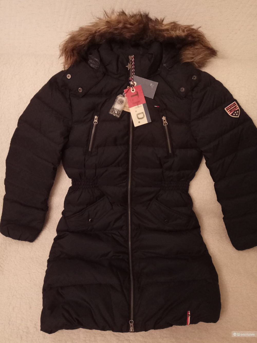 Пуховик Tommy Hilfiger, размер xs-s