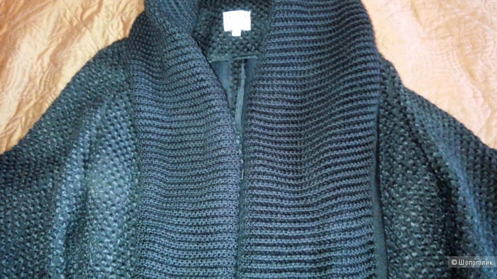Вязаное пальто, кардиган-пальто, размер S