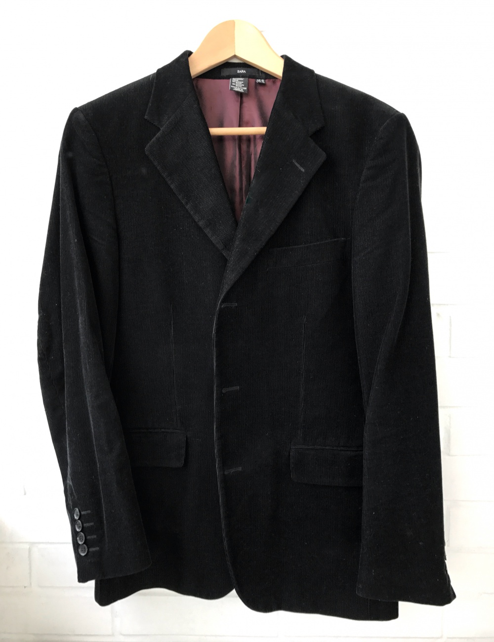 Вельветовый пиджак Zara, евро 46 размер