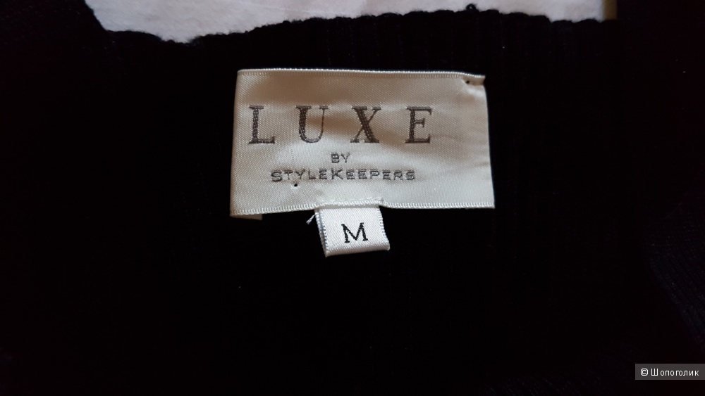 Чёрное трикотажное боди “Luxe by stylekeepers”