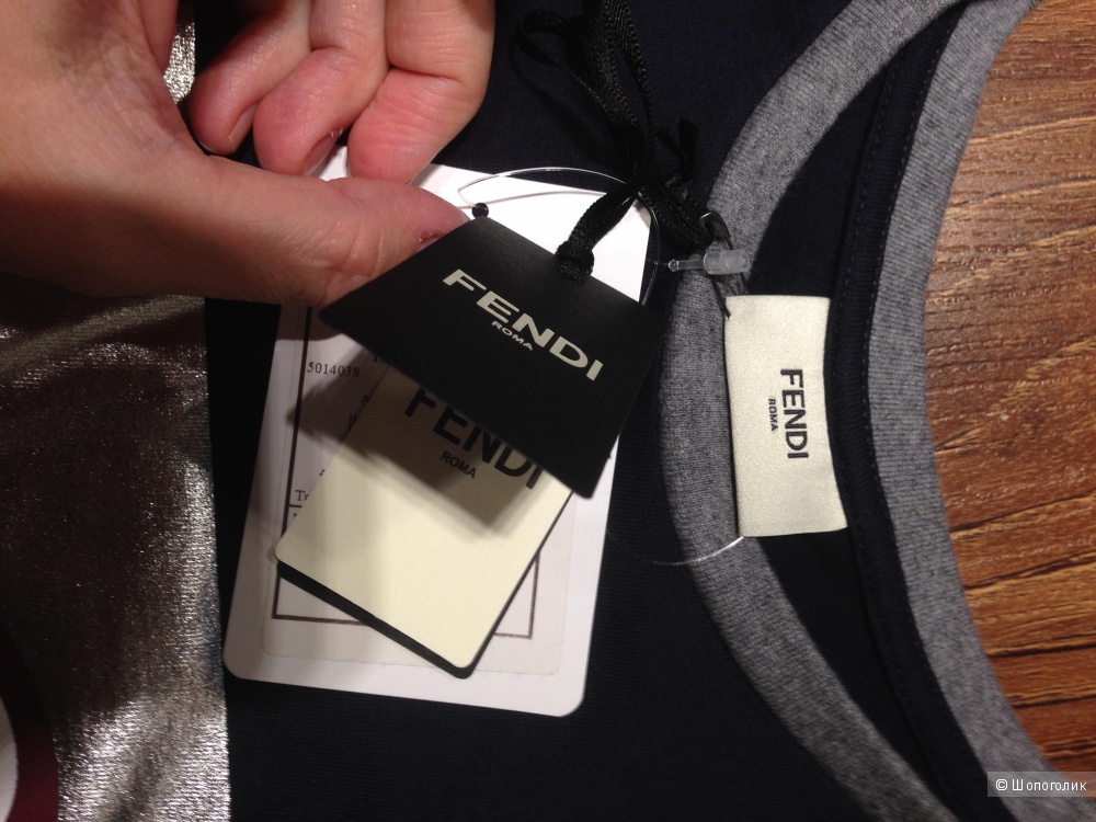 FENDI трикотажное платье из модной коллекции "монстр" р.44-S. Новое.Оригинал