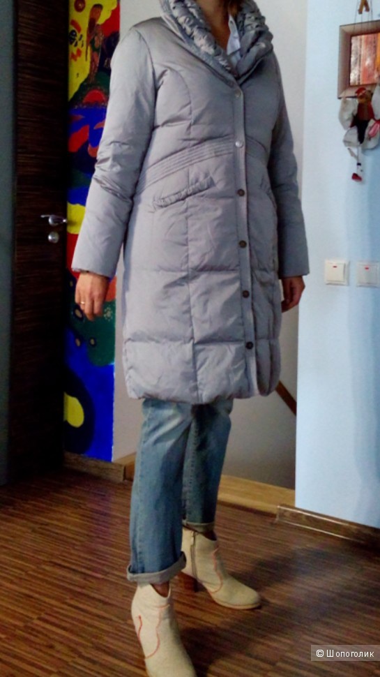 Пуховик-пальто длинный MADELENE Германия в размере 38D 12 GB(46-48)