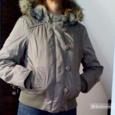 Женская куртка-Аляска на искусственном меху.Only в размере l, российский размер 46-48
