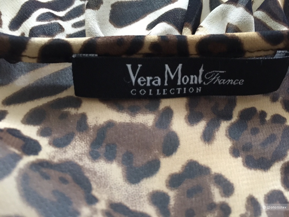 Вечерняя накидка  с леопардовым принтом марки VERA MONT рамзер M