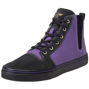 Высокие мужские кожаные кеды Recreation PONTI Select Black Grape 42,5 размер