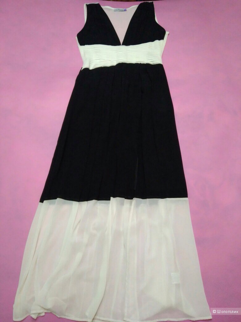 Платье чёрное-белое, La Coquette,46 размер