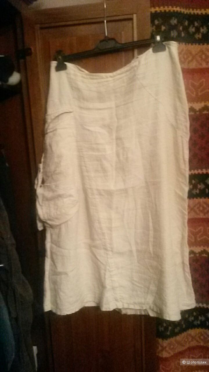 Льняная юбка Rosso 35, 48 размер