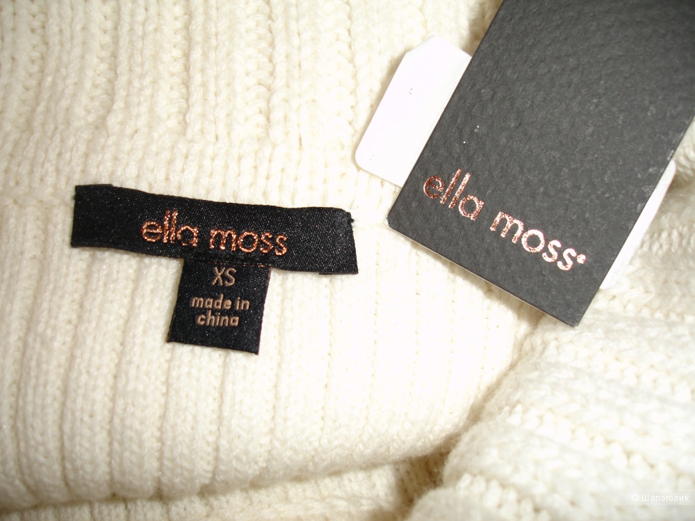 Платье-свитер Ella Moss, размер XS-S,  хлопок/нейлон/шелк