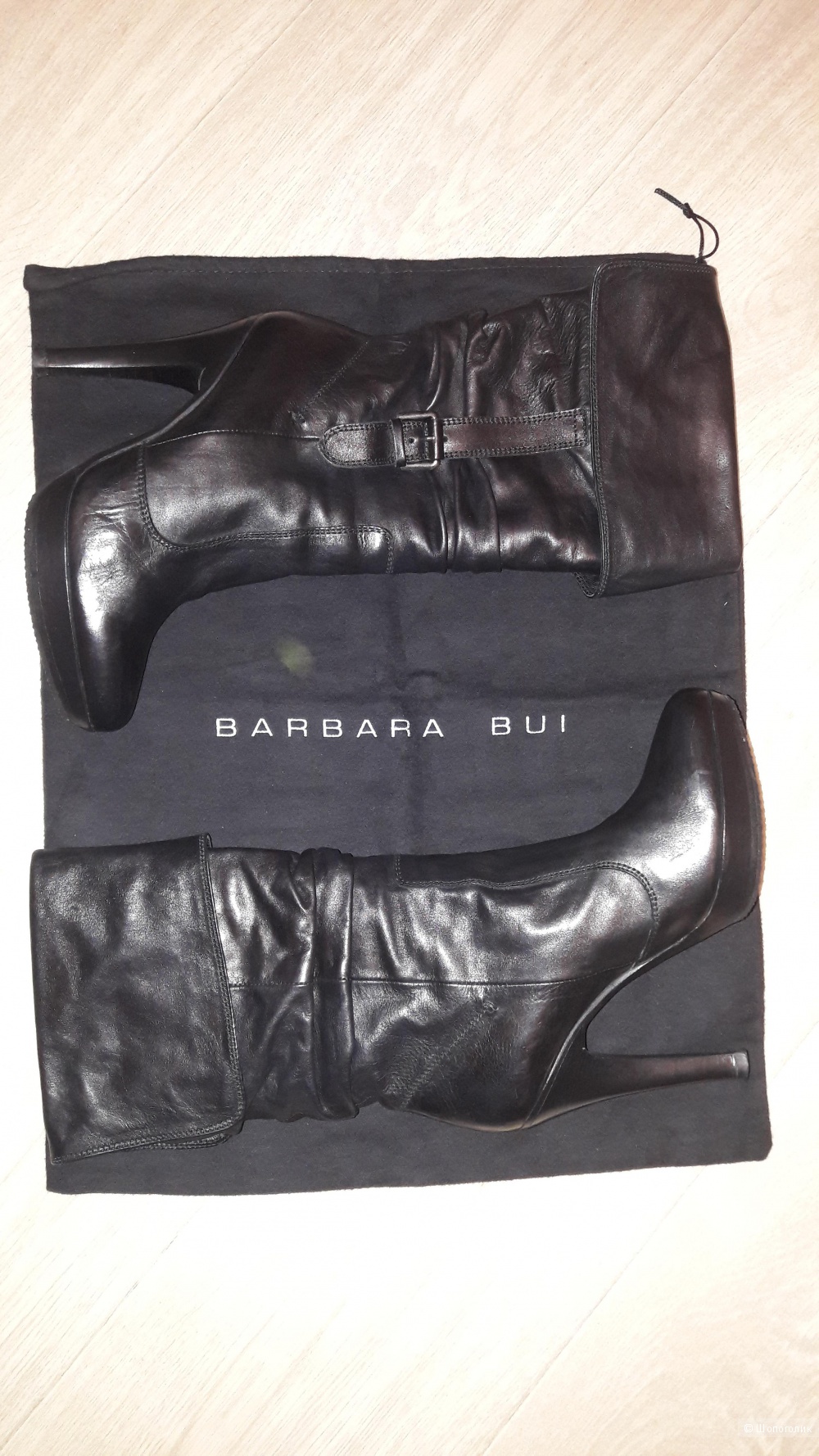 Сапоги кожаные BARBARA BUI, р.39. Сделано в Италии.