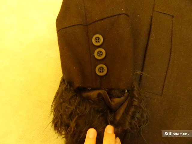 Пальто со съёмным мехом "Filo", размер 44, б/у