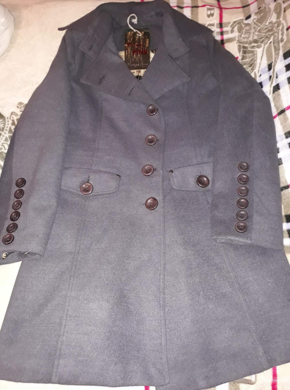 Пальто с поясом vintage PINK.раз.48