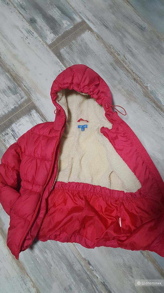Теплая куртка для девочки, рост 116