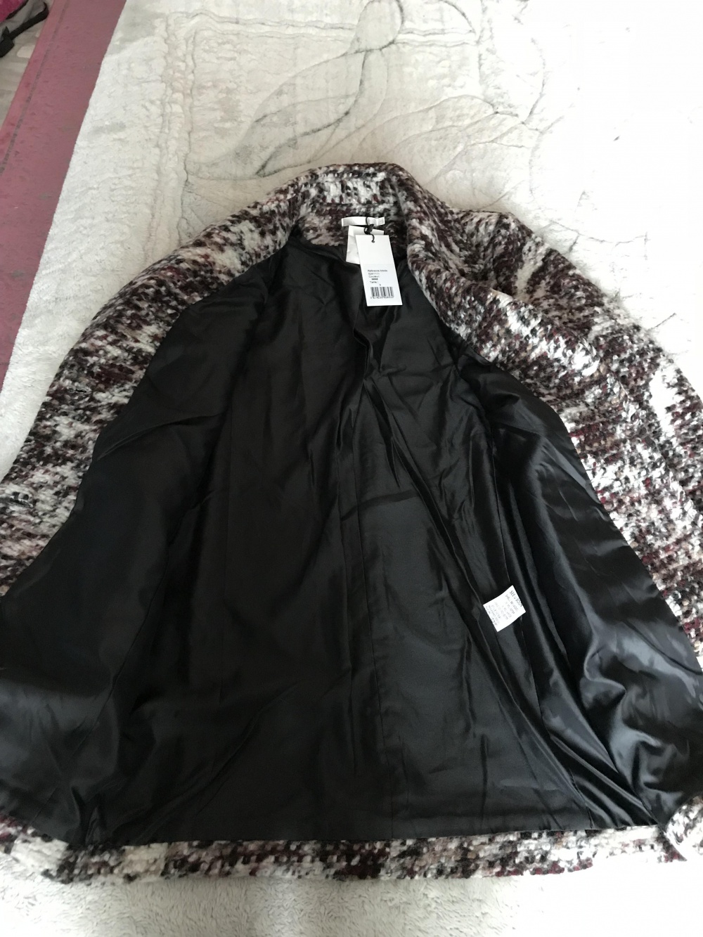 Классное пальто с шерстью See U Soon (размер 3 - XL-eur 42)