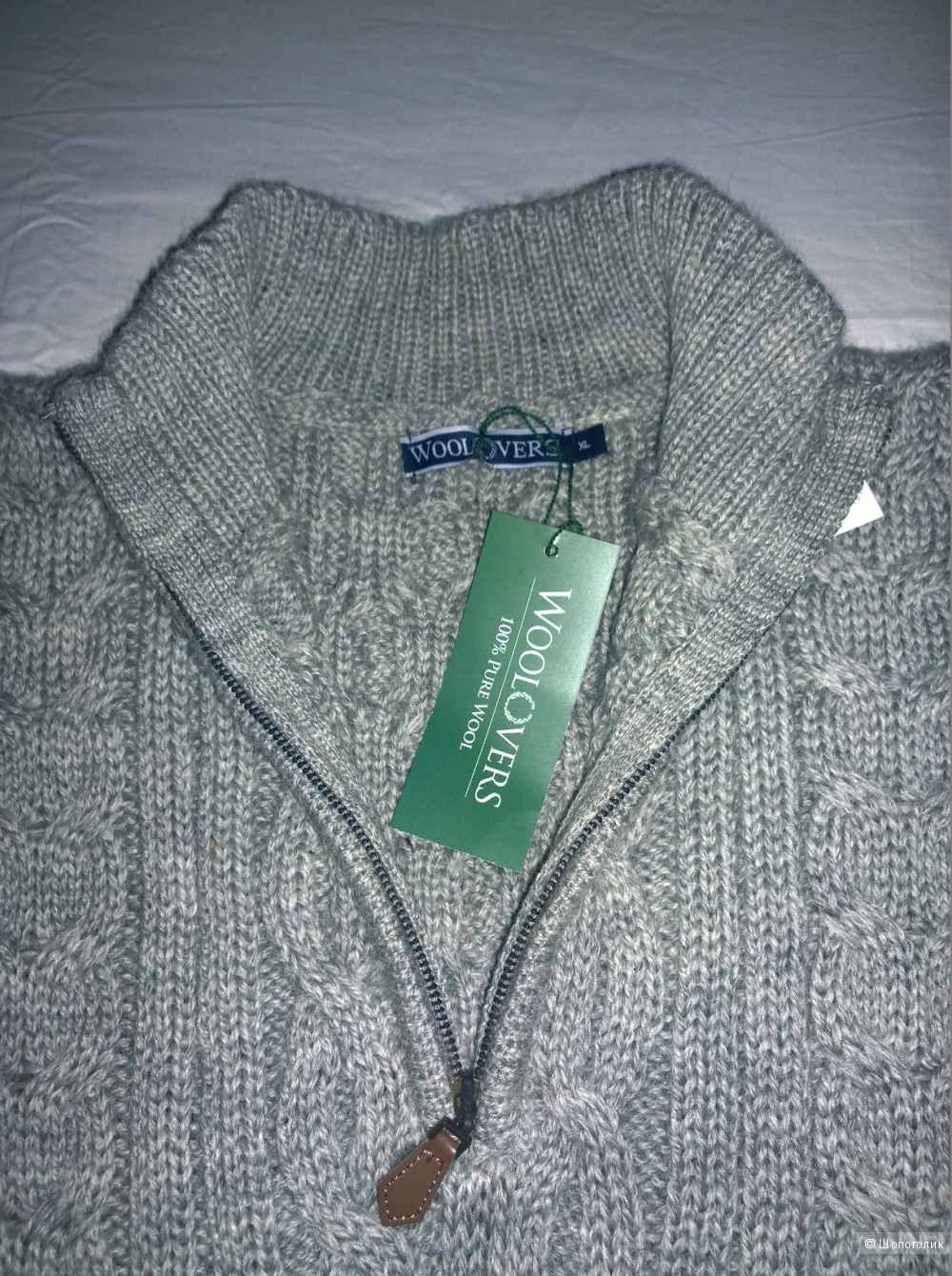 Мужской свитер из 100% овечьей шерсти Woolovers, XL