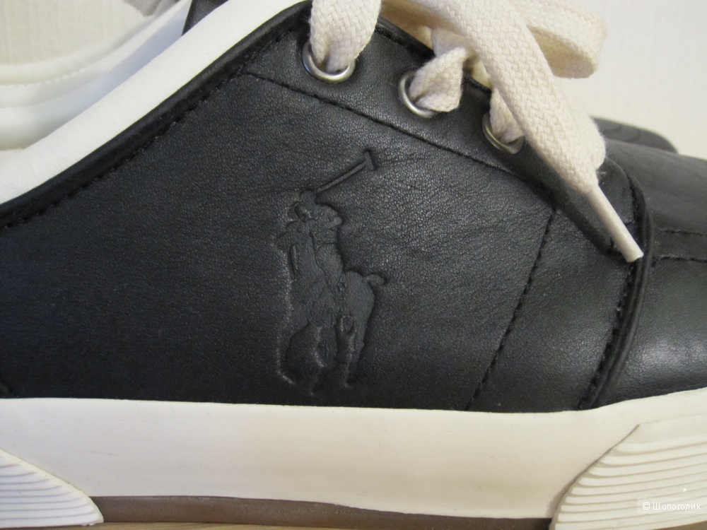 Ralph Lauren кеды  размер 9US черные натуральная кожа