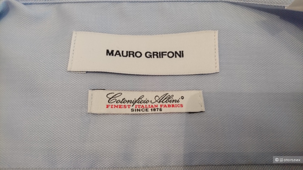 Однотонная мужская рубашка Mauro Grifoni, размер 42