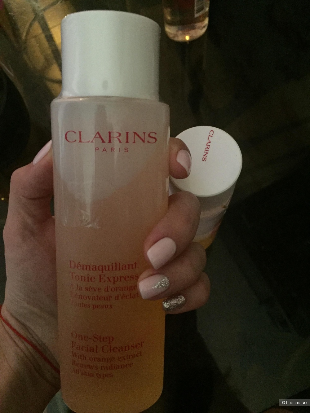 Clarins тонизирующий лосьон для моментального очищения лица