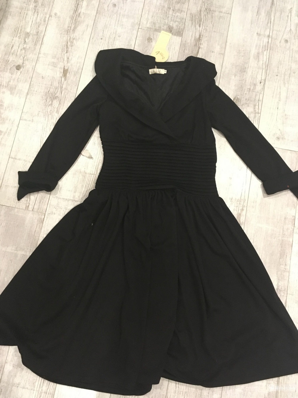 Новое черное платье в ретро стиле, размер 44-46
