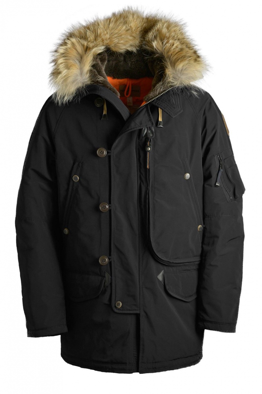Мужской пуховик PARAJUMPERS черный, размер XXL