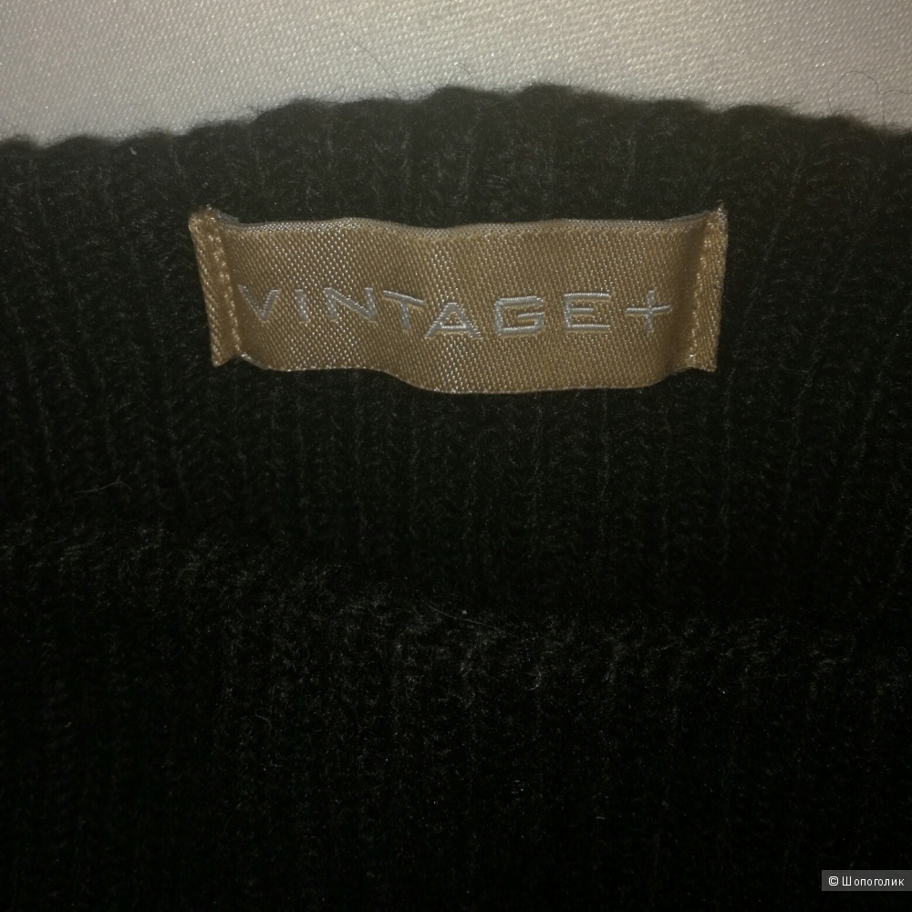 Vintage+ вязаный комплект шапка и шарф 53-55 размер