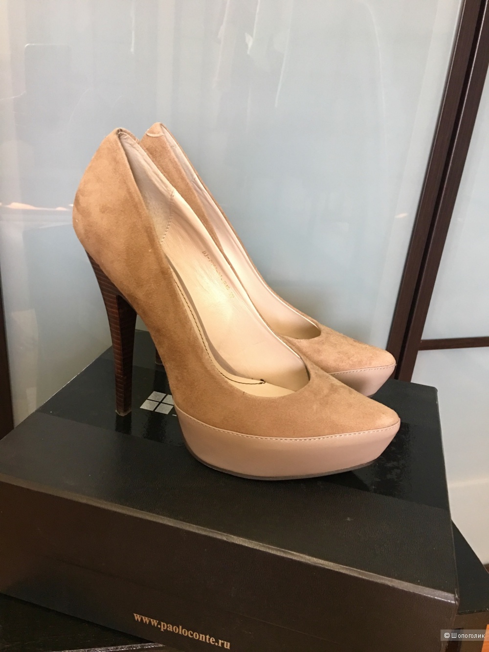 Новые Туфли замшевые+кожа, Paolo Conte, 39 размер