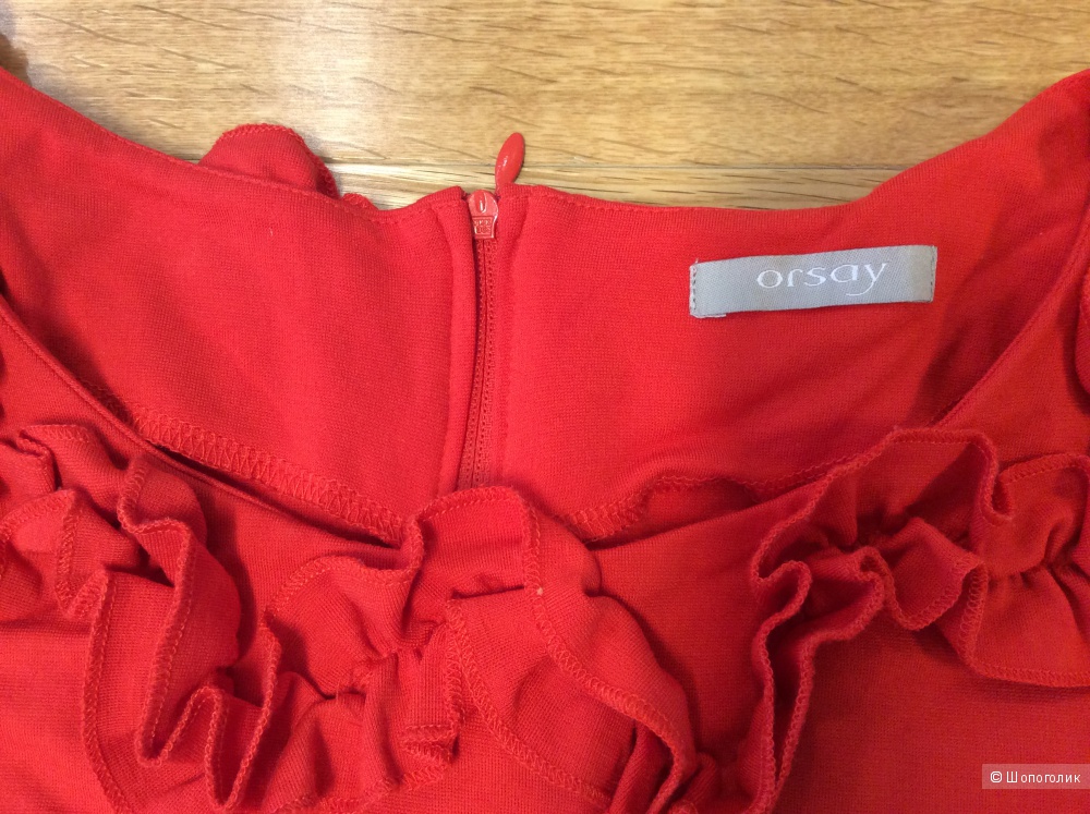 Красное трикотажное платье Orsay на р.44-46