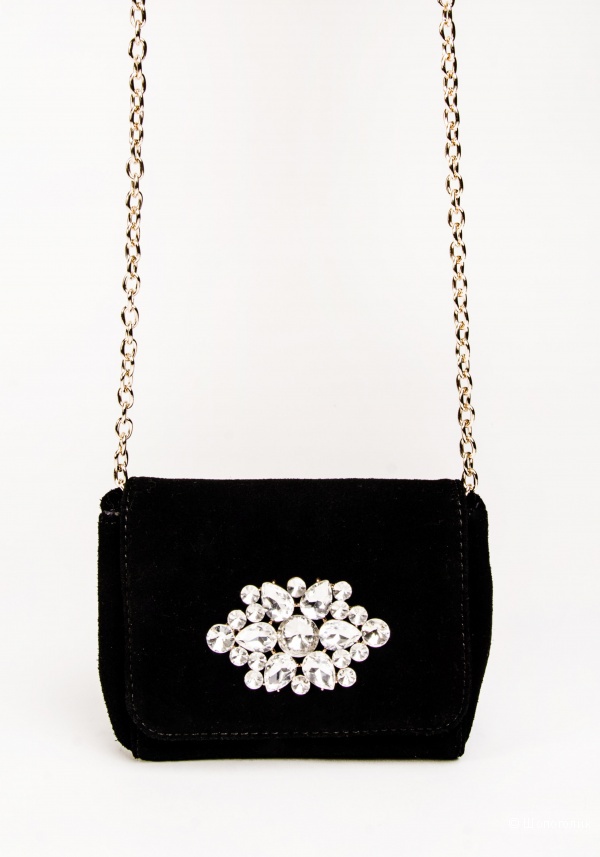 Сумочка crossbody из натуральной замши Love Republic