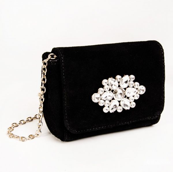 Сумочка crossbody из натуральной замши Love Republic