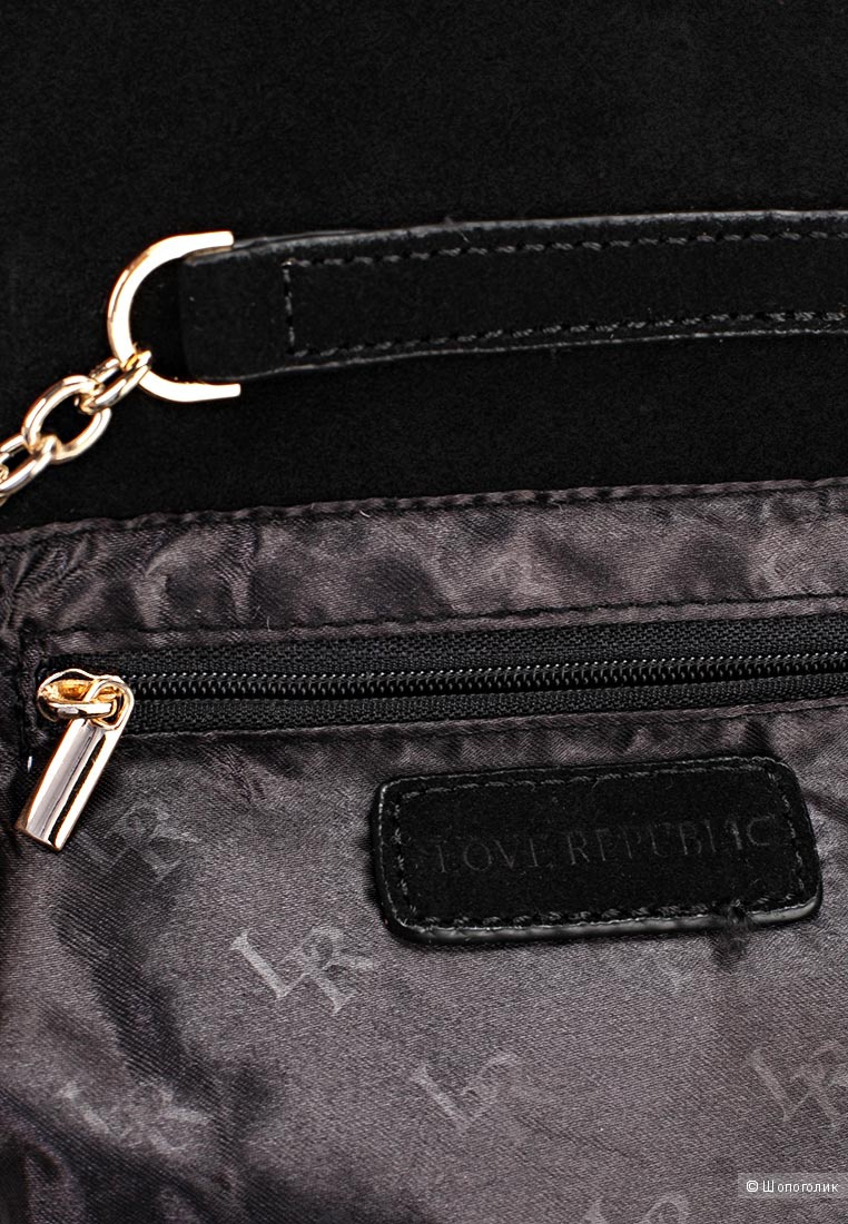 Сумочка crossbody из натуральной замши Love Republic