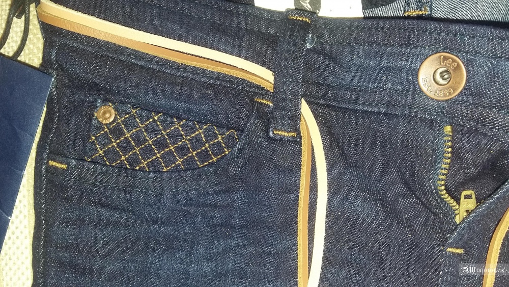 Джинсы с поясом Lee Jeans размер W26 L31