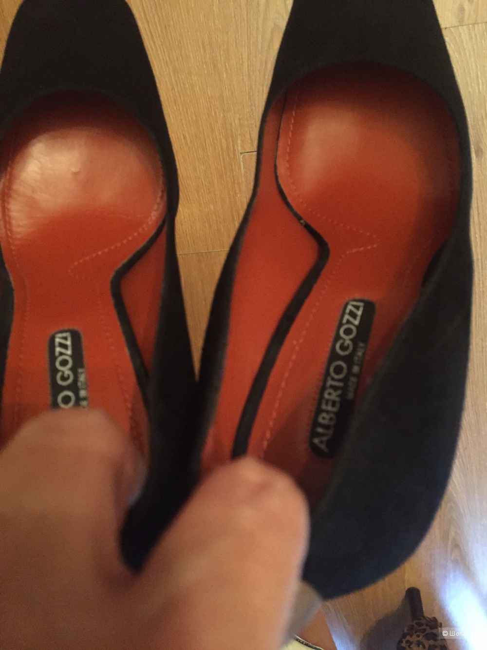 Замшевые туфли на каблуке Alberto Gozzi 38,5